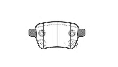 OPEN PARTS bpa145012 -  Комплект тормозных колодок, дисковый тормоз